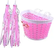 GANAZONO 1 Set Bike Streamers Scooter Ribbons Decorative Tassels for Bicycle Basket Easy Installation Fun Bike Accessories Scooters