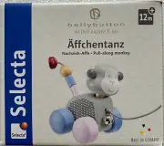 Selecta Bellybutton Äffchentanz Pull Along Monkey Rollspielzeug Wooden Toy 64025