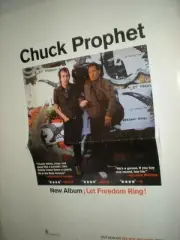 POSTER by CHUCK PROPHET let freedom ring For the band tour gig album art F