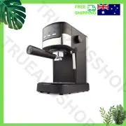 15-Bar Compact Espresso Machine with Milk Frother – Double Shot, 1.2L Tank, Blac