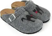 [terlik sabo ortopedik terlik] Terlik Sabo Cork Sole ST563 Felt Womens Clogs Mules Slippers Sabot Shoes