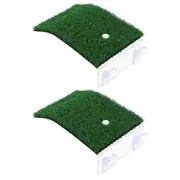 2 Pcs Turtle Terrace Decorative Platform Turtles Basking Reptile Resting