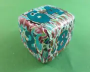 Jena's Handmade Backgammon Doubling Cube 32mm My Monet One of A Kind #61