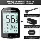 ROCKBROS Bike Computer GPS Speedometer Heart Rate Monitor Cadence Speed Sensor