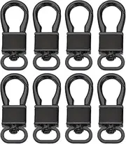 [Generic] Key Chain Hooks, Zinc Alloy Keychain Key Clip Hook, Key Rings Waist Pendant Leather Buckle for Car Key