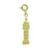 Big Ben Clock London Charm Pendant 14k Gold