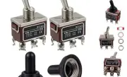 BOJACK RT1321 Toggle Switch 125V 20A 250V 15A DPDT ON - ON 6 Terminal pin