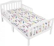 Mellanni Toddler 3 Piece Set Light-House - Includes Fitted Sheet 2 Pillowcases Standard and Toddler - Fits Baby Crib Too - Super Soft Kids Bedding (3 Piece Todler Set Light House)