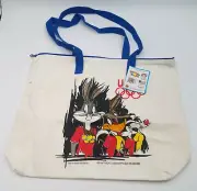 Vintage Looney Tunes Tote Bag 1995 USA Olympics Kmart Bugs Bunny Gold Medals