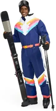 Tipsy Elves Retro Men's Ski Suits - Bright Snow Suits for Men - Winter Size XL