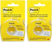 Post-it : Removable Cover-Up Tape, Non-Refillable, 1" x 700" roll -:- Sold as 2 Packs of - 1 - / - Total of 2 Each