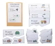 Educational Reading Center Resource Game Initial Consonant Blends Match-Ups