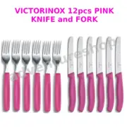 Victorinox set of 12 pcs Steak Knife and Fork Cutlery Set Pink