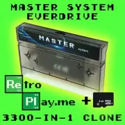 MasterSystem EVERDRIVE CLONE 3300-in-1 Flashcart Bundle for SMS/Sc3000/Sg1000