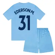 Manchester City FC Manchester City Boys Pyjamas Short Kids OFFICIAL Football Gift Navy Blue Ederson M. 12-13 Years