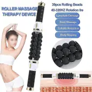 2024 Rotating Body Roller Fitness Massager Anti-Cellulite Sliming Machine 7D Rolling Beads Cylinder Therapy Body Contouring Machine Yalo Gold AU Plug