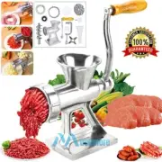 Meat Grinder Heavy Duty Table Handcrank Beef Mincer Sausage Noodle Maker Machine