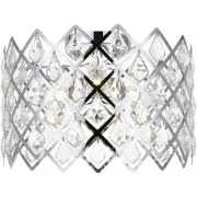 Elegant Lighting 1110F13C Lyla 3 Light 13 inch Chrome Flush Mount Ceiling Light