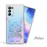 【METEOR】OPPO RENO5 PRO 奧地利彩鑽空壓防摔手機殼(蝶戀鑽)