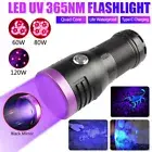 365 nm UV Light LED Flashlight USB Charging Blacklight Violet Inspection Torch