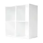 4 Cube Storage Shelf Display White/Oak/Black Bookshelf Organiser CupboardCabinet
