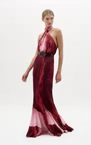 [Silvia Tcherassi] Raisa Halter Maxi Dress