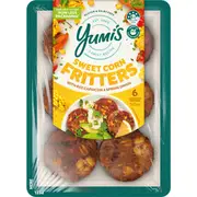 Yumi's Sweet Corn Fritters 6 pack