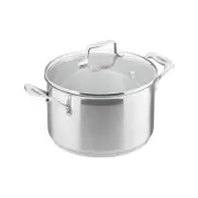 22cm/4.5L Dutch Oven/Casserole Pot SCANPAN Impact Cookware Kitchen Frying Stew