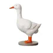 Duck Lamp, 3D Duck Table Lamp, Lifelike LED Elamp, Resin Duck Night Light with USB White