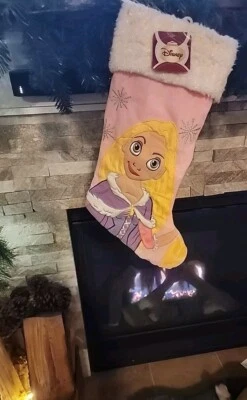Rapunzel Tangled Disney hanging Christmas Stocking 18" Pink Collectable W/Tags
