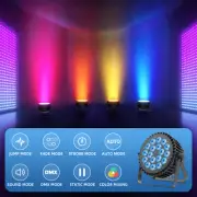 200W 18LED Par Light RGBWA+UV Stage Lights for Disco Xmas Party Show