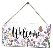 Welcome Decor Sign, Hanging Wood Sign Home Decorative, Printed Wood Welcome-2