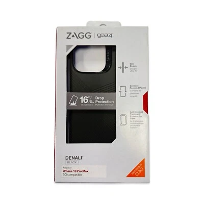 ZAGG - Gear4 Denali Case for Apple iPhone 13 Pro Max - Black Clearance Sale