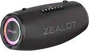 [ZEALOT] S87 80W Bluetooth Speakers 16000mAh Battery 36 Hours Playtime, Outdoor Portable Waterproof IPX5 Subwoofer Speaker, Dual Pairing Fast Charging Loud Stereo, Booming Bass TF Card USB TWS