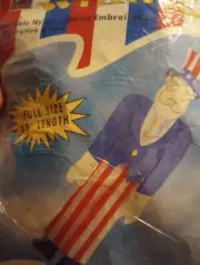 Uncle Sam 3D Windsock 4th of July Patriotic Yard Flag Nylon 60"