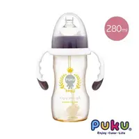 在飛比找森森購物網優惠-【PUKU藍色企鵝】PPSU Smile母乳實感寬口練習奶瓶