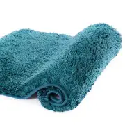 Large Bathroom Rug (24 x 36) Extra Soft and Absorbent Shaggy 24" x 36" Teal
