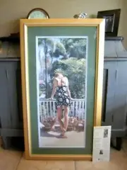 Steve Hanks " View From The Balcony "# 491/999 W/CERT Mint Framed