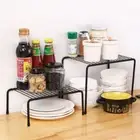 Iron Kitchen Dish Rack Table TopCupboard Shelf Storage Shelf Spice Jars Holder