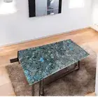 48"x24" Handmade Labradorite Dining Table Crystal Healing Gemstone Furniture Dec