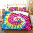 Rainbow Swirl Duvet Cover Doona Cover Double Queen Bedding Set Quilt Cover NEW
