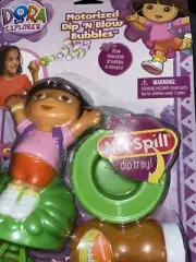 dora the explorer - motorized dip n blow bubbles