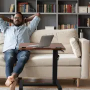 Levede Standing Desk Mobile Sofa Bed Side Table Adjustable Laptop Computer