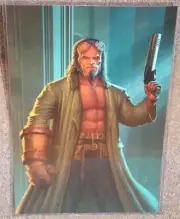 Hellboy Glossy Art Print 11 x 17 In Hard Plastic Sleeve