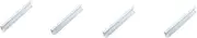Grafken 4 Pieces Invisible Built-in Handle, Simple Modern White Gusset Handle Cabinet Door Handle Drawer Wardrobe Door Handle (Size : Hole spacing 96MM)