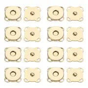 30 Sets 10mm Magnetic Plum Snaps Button for Purse Handbag Wallet, Gold
