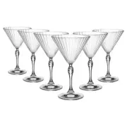 America '20s Martini Glasses Vintage Art Deco Cocktail Stemware 250ml
