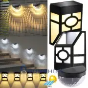 Solar Power 6 LED Wall Mount Light Outdoor Garden Path Way Fence Yard Patio Lamp