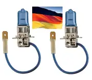 Flosser MegaBlue H3 55W Stock Two Bulbs Head Light Low Beam Replacement Lamp