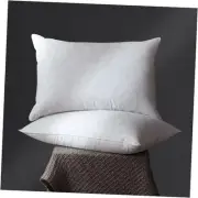 Goose Down Feather Pillow Standard Size Set of 2 Bed Pillows for Queen